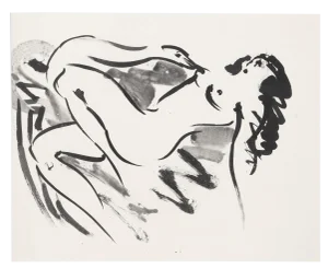 Leda & the Swan IV' Reuben Nakian Etching