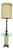 1970s Hollywood Regency e.f. Industries Wrought Iron and Glass Floor Lamp/Side Table For Sale