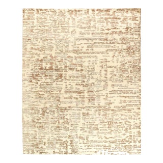 Pasargad DC Ivory Fine Hand Knotted Modern Rug For Sale