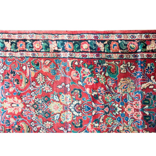Textile Early 20th Century Persian Sarouk Runner For Sale - Image 7 of 15