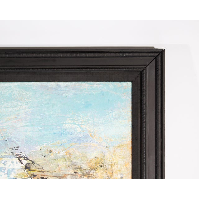 Mid-Century Abstract Oil on Canvas Painting by Sinnett For Sale - Image 4 of 8