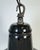 1960s Industrial French Dark Grey Enamel Factory Pendant Lamp, 1960s For Sale - Image 5 of 17