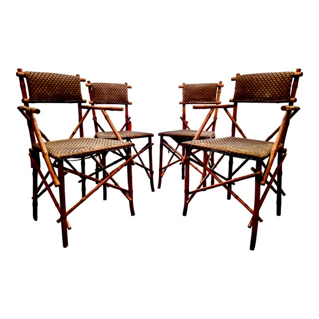 Late 19th Century Thonet Nr.150 Faux Bamboo Chairs- Set of 4 For Sale
