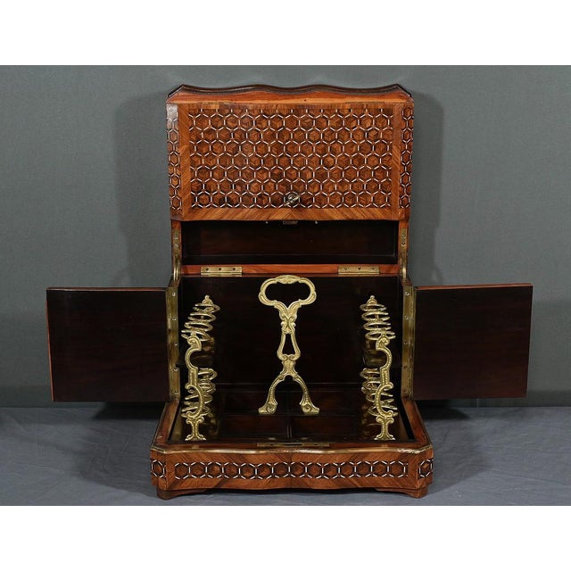 Mid-19th Century Napoleon III Marquetry Liqueur Cellar For Sale - Image 11 of 18