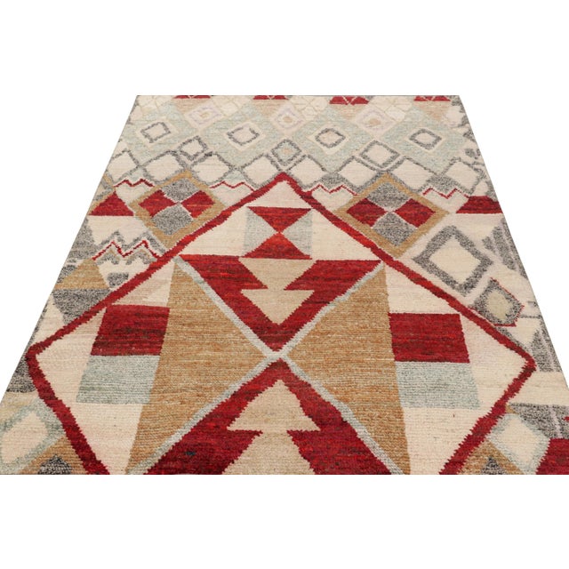 2010s Rug & Kilim’s Contemporary Moroccan Style Rug With Polychromatic Geometric Patterns For Sale - Image 5 of 7