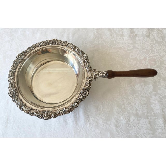 Mid 20th Century Ornate Silver Plated Chafing Dish For Sale In Denver - Image 6 of 12