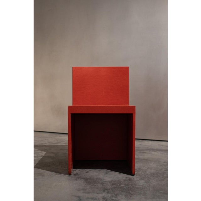 Red Chairs and Table by Gerhard Spangenberg for Tazpresso, Berlin, Germany, Set of 3 For Sale - Image 8 of 13