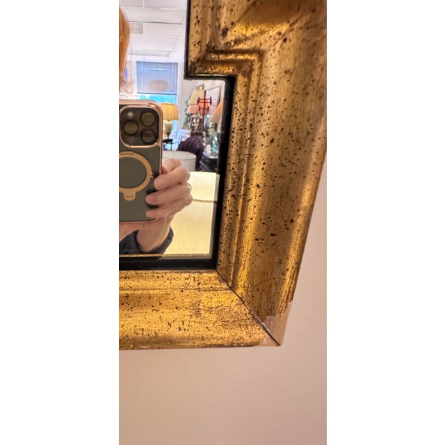 Wood Vintage La Barge Hollywood Regency Gilt Pagoda Mirror – 42.5” X 30” For Sale - Image 7 of 9
