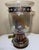 Transparent Mid 20th Century Brutalist Derflingher Style Blackened Copper Iridescent Caged Glass Hurricane Lamp For Sale - Image 8 of 12