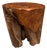 Andrianna Shamaris Sculptural Teak Wood Tray Side Table For Sale