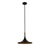 Lodi Pendant Light 10"d Small - Matte Black, Walnut For Sale - Image 4 of 8