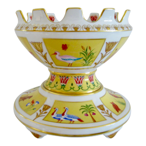 Early 1900's, Tiffany's "Private Stock," Hand-Painted Centerpiece, Cachepot Made in France by Atelier Le Tellac Foundry