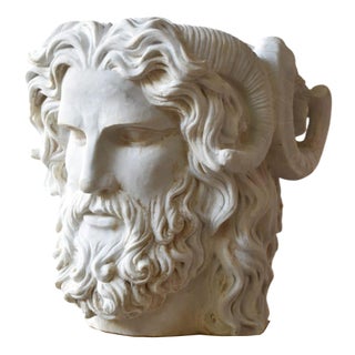 Bust of the Roman God Janus, 20th Century, Marble For Sale