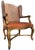 A Pair of Custom Ralph Lauren Wingback Lounge Chairs Upholstered in Leather and Paisley For Sale - Image 10 of 18