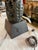 Vintage Mid-Century Sculptural Cast Metal Owl Table Lamp With Walnut Base For Sale - Image 9 of 12