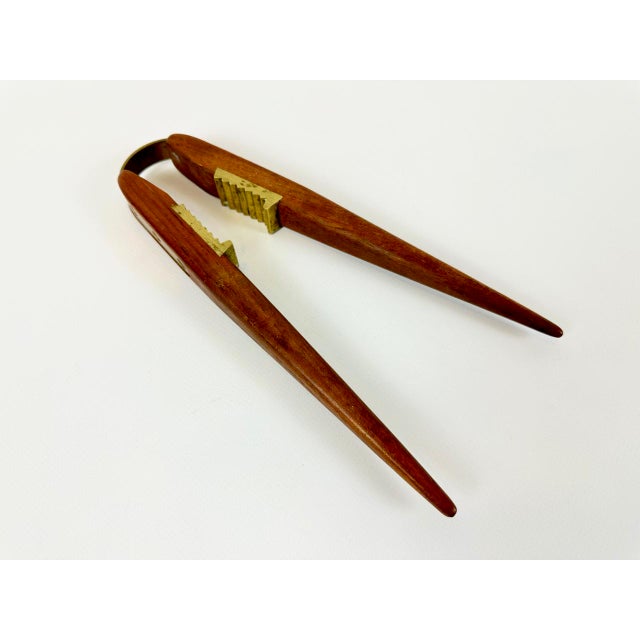 Mid-Century Teak and Brass Nutcracker from Poul Knudsen, 1950s For Sale - Image 4 of 6