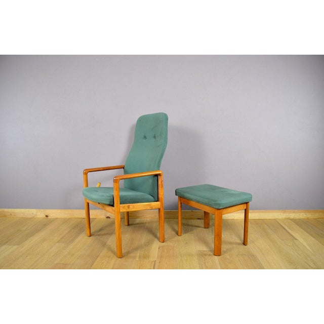 Danish Relax Armchair and Ottoman in Teak by Schou Andersen, 1960 For Sale - Image 6 of 13