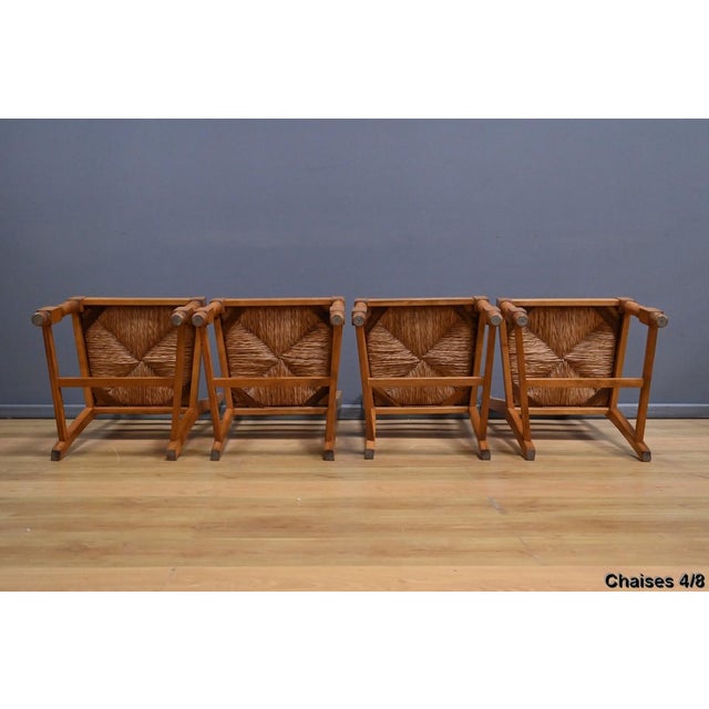Beech Chairs, 1980s, Set of 8 For Sale - Image 15 of 18