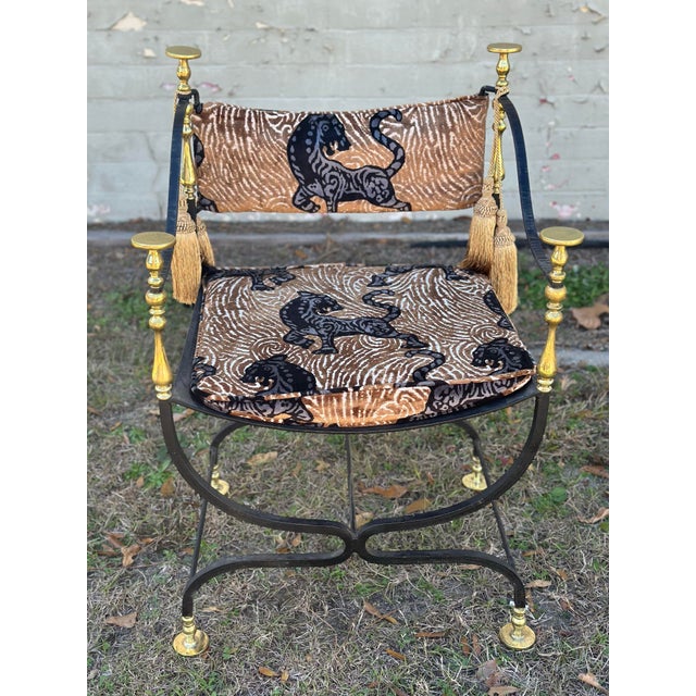 Vintage Savonarola Chair, Newly Restored For Sale - Image 4 of 11