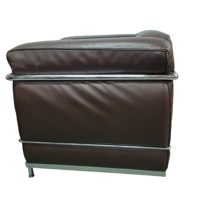 1960s LC2 Leather Chairs by Le Corbusier, 1965, Set of 2 For Sale - Image 5 of 18