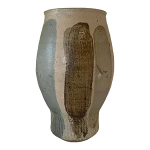 Mid-Century Handmade Studio Pottery Vase Signed MC, GM3, #51
