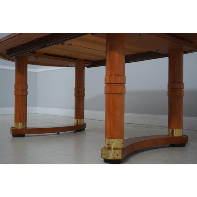 Hickory White Genesis Biediermier Dining Room Table For Sale In Philadelphia - Image 6 of 18