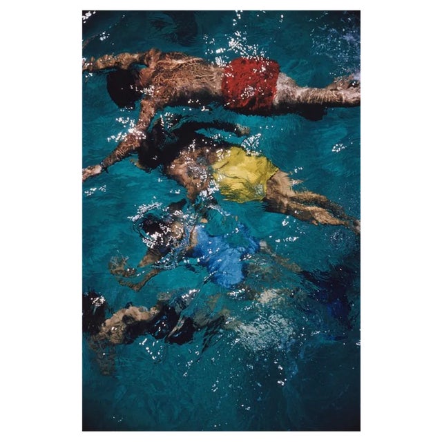 Slim Aarons, Swimming in the Bahamas, Estate Stamped Photographic Print, 1959 / 2020s For Sale