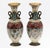 Pair Japanese Cloisonne Enamel Vases With Phoenix Panels Meiji Period For Sale In New York - Image 6 of 10