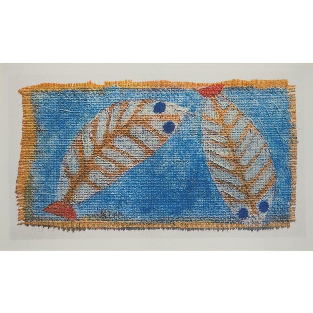 Paul Klee, Blue-Eyed Fish, Signed Heliogravure For Sale - Image 6 of 6