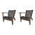Modern Adirondack Style Outdoor Chairs Pair For Sale