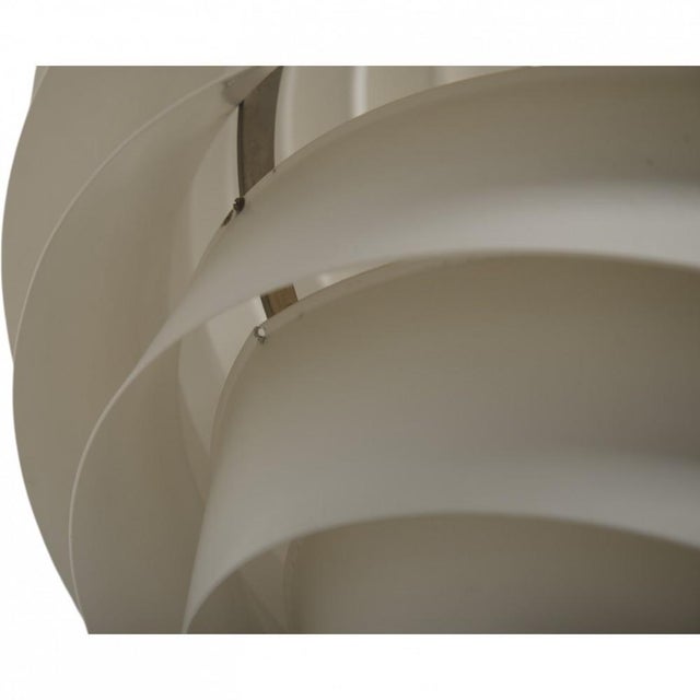 White Louvre Lamp by Poul Henningsen, 1980s For Sale - Image 8 of 12