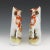 Late 19th Century Antique Staffordshire Flatback Cow and Milkmaid Spill Vases- a Pair For Sale - Image 5 of 8