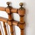 Elegant vintage Chinese Chippendale-style queen headboard, circa 1960s, featuring an architectural faux-bamboo design in...