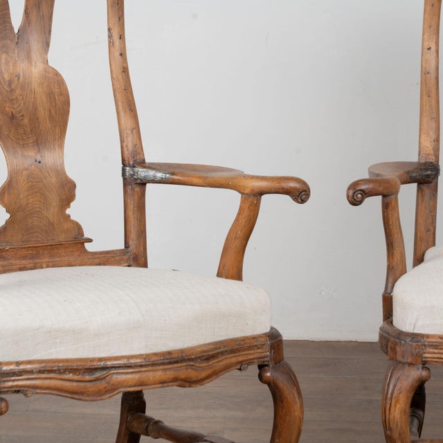 Pair, 18th Century Swedish Baroque Armchairs For Sale - Image 12 of 16