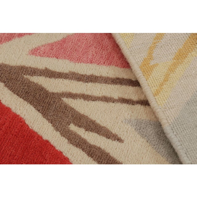 Textile Rug & Kilim’s Mid-Century Modern Style Runner Rug in Geometric Pattern For Sale - Image 7 of 7