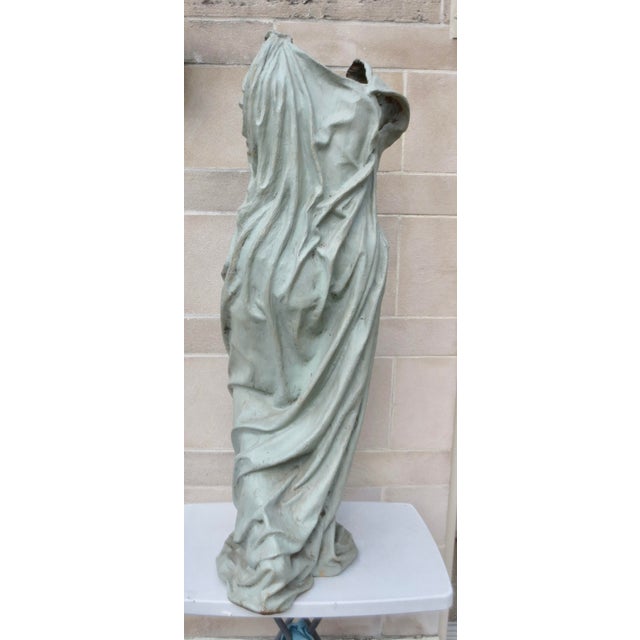 Mid-Century Modern Toga Torso Sculpture Circa 1980s For Sale - Image 3 of 16