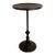Late 20th Century Ebonized Turned Pedestal Side Table For Sale