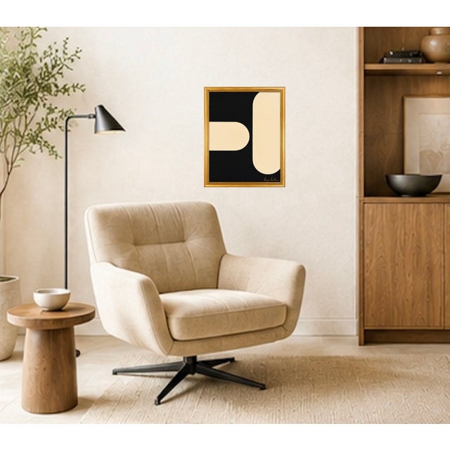 Title: Silent Alignment Modern Painting, Framed by Bryan Boomershine For Sale In Palm Springs - Image 6 of 9