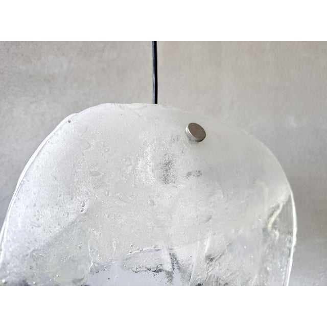 Vintage Pendant Light in Glass from Kalmar, 1970s For Sale - Image 6 of 17