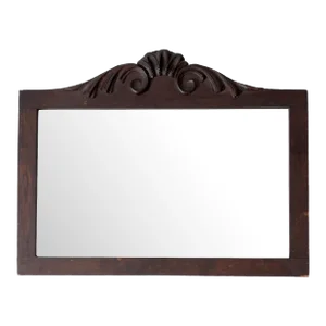 Antique Carved Wood Mirror