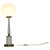 Vintage Italian Table Lamp in White Metal and Opal Glass, 1960s For Sale - Image 15 of 15
