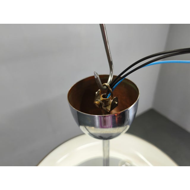 Bauhaus UFO Pendant Light by Josef Hurka for Napako, 1930s For Sale - Image 10 of 13