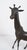 Late 20th Century Vintage Unmarked Dark Patinated Giraffe Sculptures, Pair For Sale - Image 5 of 5