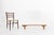 A characterful French wooden bench dating to around 1850, showcasing the honest, timeworn charm of rural craftsmanship....