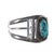 Mid 20th Century 6" 50's-60's Navajo sterling cuff bracelet with turquoise For Sale - Image 5 of 10