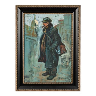 Vintage Antonio Gonzalez Collado Original Oil Painting on Canvas For Sale