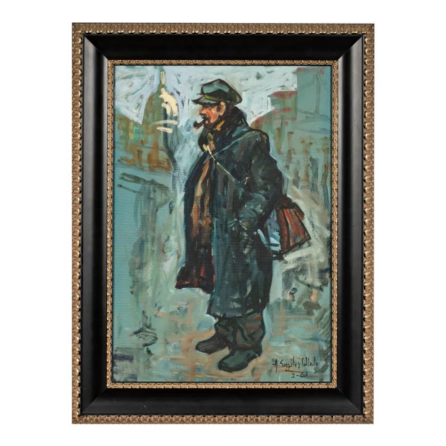 Vintage Antonio Gonzalez Collado Original Oil Painting on Canvas For Sale