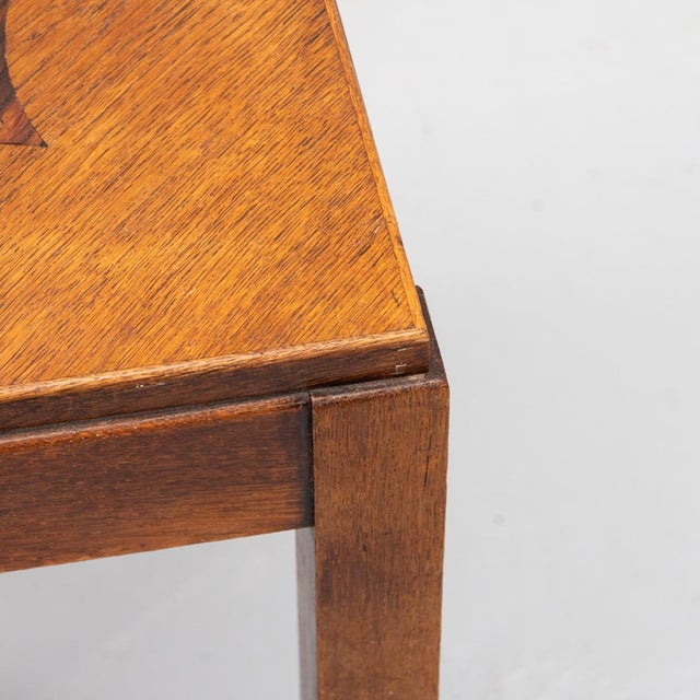 Dutch Amsterdam School Art Deco Side Table, 1920s For Sale - Image 12 of 15