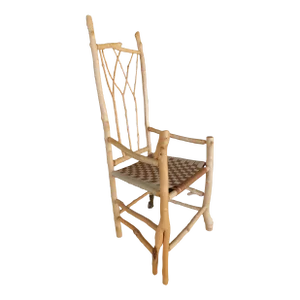Daniel Mack Signed Stripped Bark Maple Stick Arm Chair