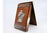 Metal Wooden Notepad Holder with Silver Applications For Sale - Image 7 of 11